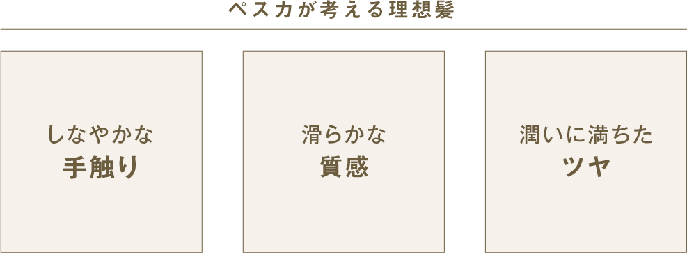 ペスカが考える理想髪